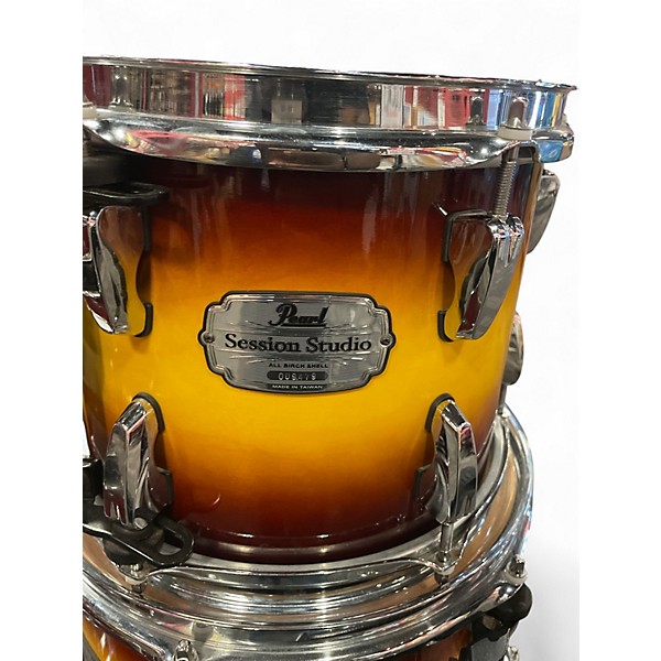 Used Pearl 4 Piece Session Studio Classic 2 Tone Sunburst Drum Kit