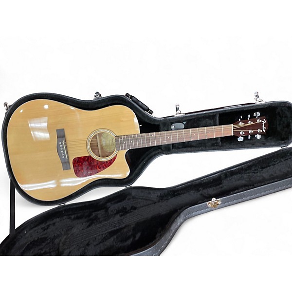 Used Fender CD-140SCE/NAT Natural Acoustic Electric Guitar