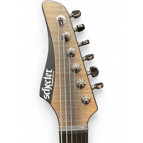 Used Schecter Guitar Research Banshee Mach-6 EverTune Black Solid Body Electric Guitar