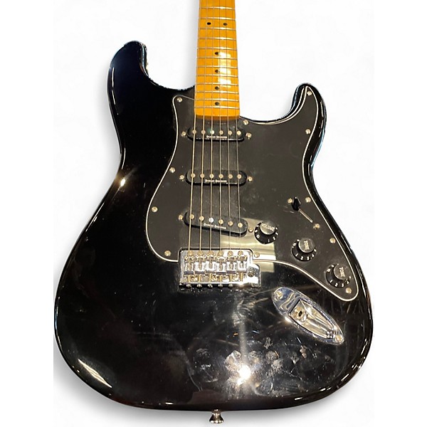 Used Squier Vintage Modified 70s Stratocaster Black Solid Body Electric Guitar