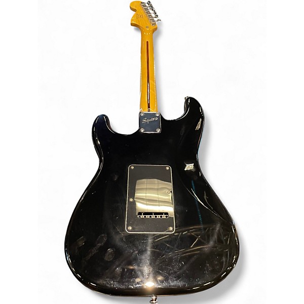 Used Squier Vintage Modified 70s Stratocaster Black Solid Body Electric Guitar