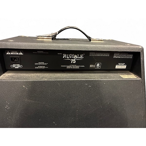 Used Fender Rumble 75 75W 1x12 Bass Combo Amp