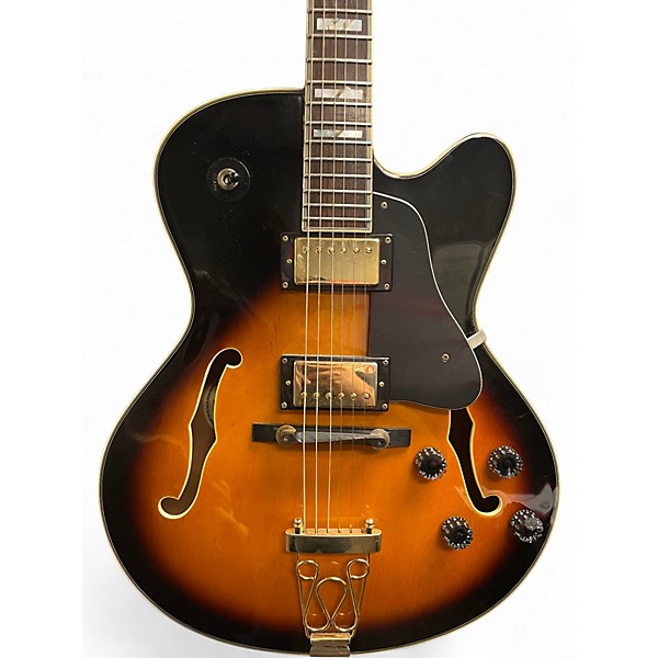 Used Samick Hf 650 2 Color Sunburst Hollow Body Electric Guitar