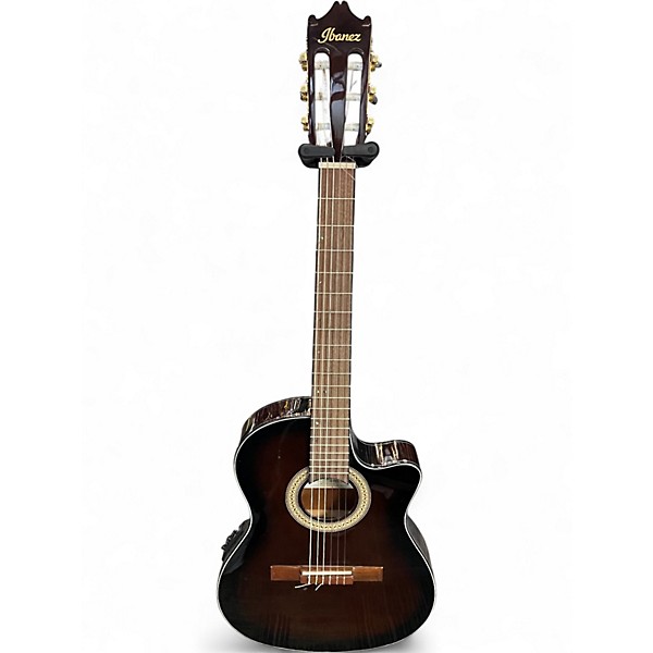 Used Ibanez GA35tce-dvs Brown Classical Acoustic Guitar