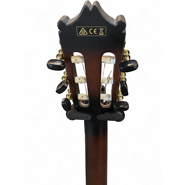 Used Ibanez GA35tce-dvs Brown Classical Acoustic Guitar