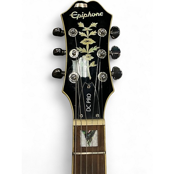 Used Epiphone DC Pro Green Solid Body Electric Guitar