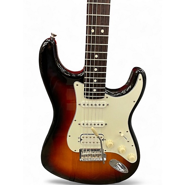 Used Fender American Standard Stratocaster HSS 2 Tone Sunburst Solid Body Electric Guitar