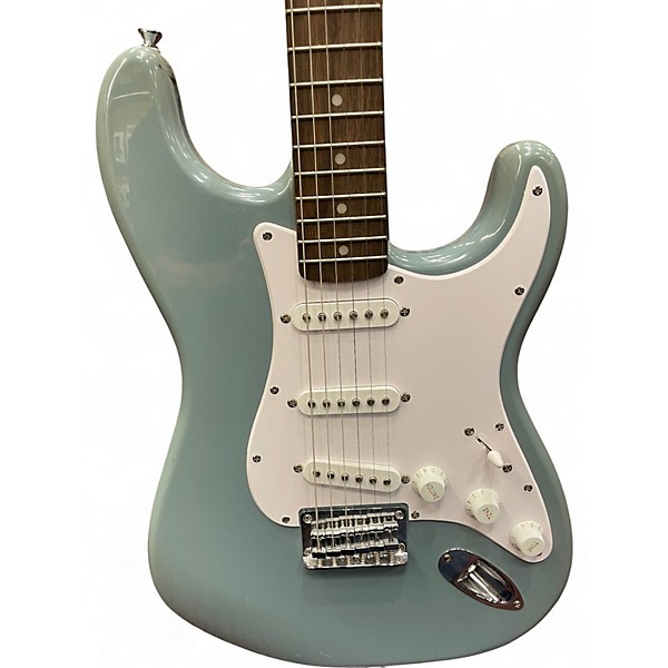 Used Fender Squire Ice Blue Metallic Solid Body Electric Guitar