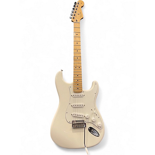 Used Fender Player Stratocaster Olympic White Solid Body Electric Guitar