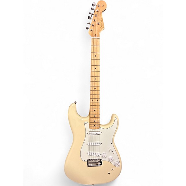 Used Fender EOB SUSTAINER STRATOCASTER Vintage White Solid Body Electric Guitar