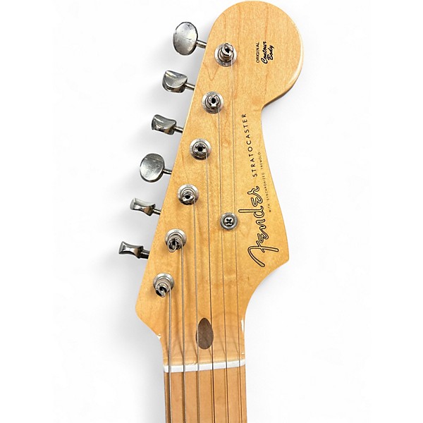 Used Fender EOB SUSTAINER STRATOCASTER Vintage White Solid Body Electric Guitar
