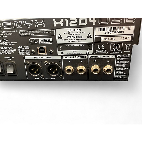 Used Behringer Xenyx X1204USB Unpowered Mixer
