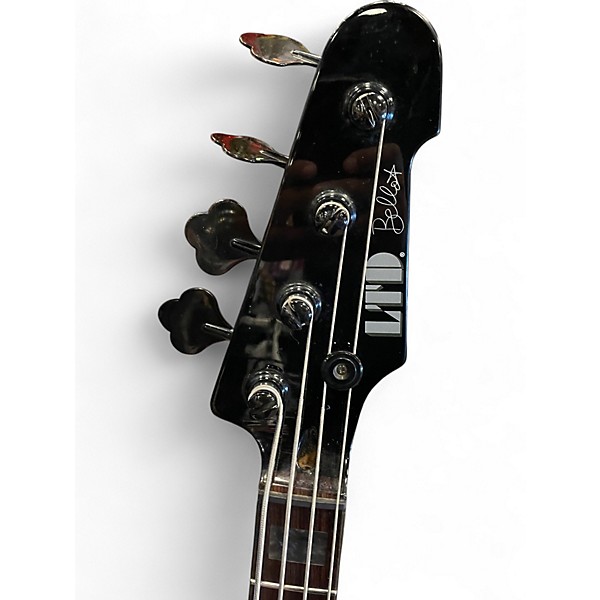Used 2015 ESP Frank Bello Signature Black Electric Bass Guitar