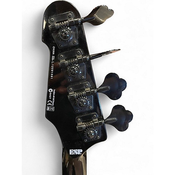 Used 2015 ESP Frank Bello Signature Black Electric Bass Guitar
