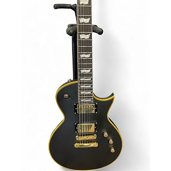 Used 2020s ESP EC1000 Deluxe Satin Black Solid Body Electric Guitar