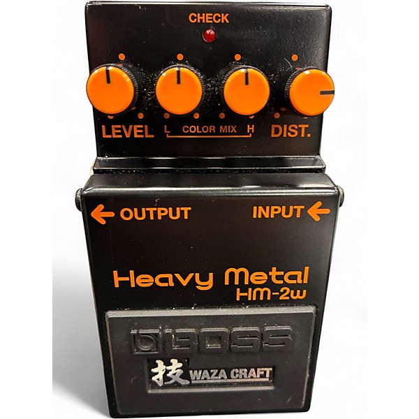 Used BOSS HM-2W WAZA HEAVY METAL Effect Pedal