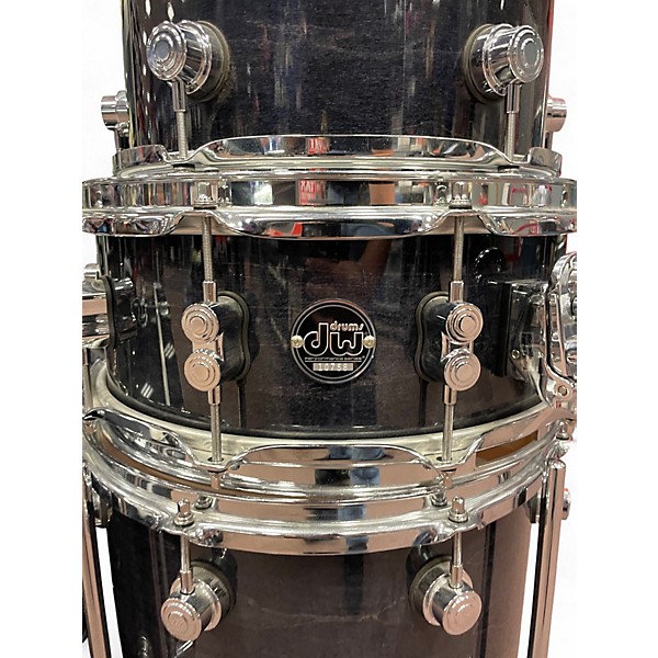 Used DW 5 Piece Performance Series Ebony Drum Kit