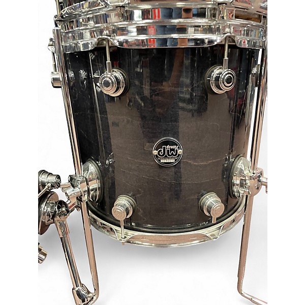 Used DW 5 Piece Performance Series Ebony Drum Kit