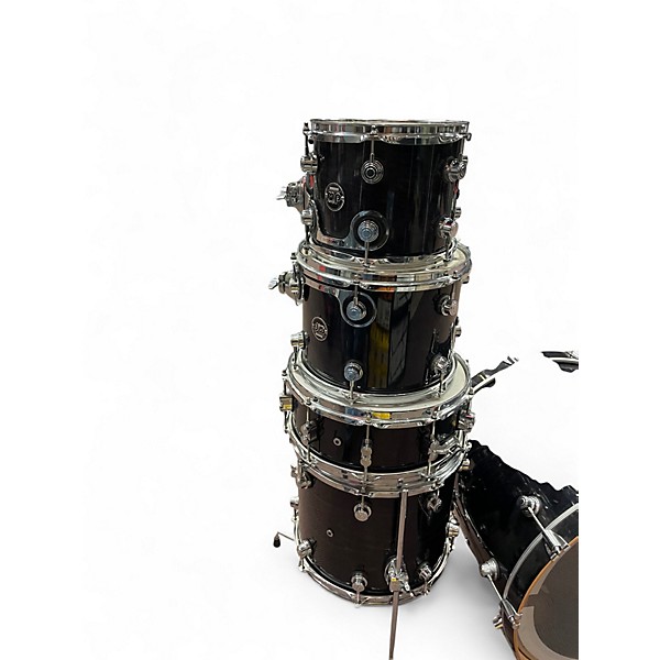 Used DW 5 Piece Performance Series Ebony Drum Kit