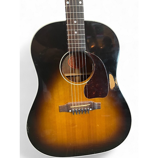 Used Gibson J45 Standard 2 Tone Sunburst Acoustic Electric Guitar