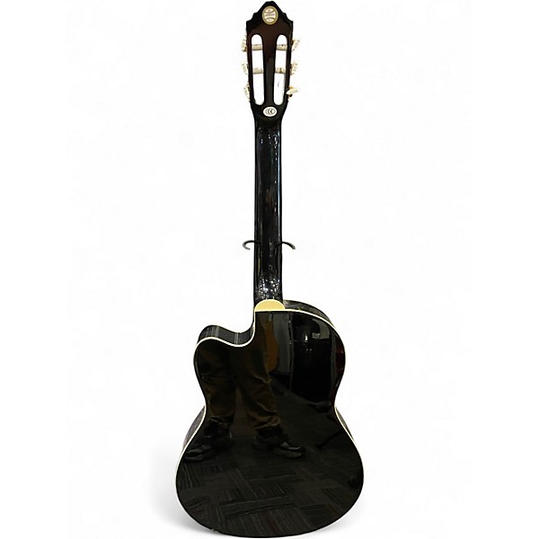Used Lucero LCT250CE Black Classical Acoustic Electric Guitar