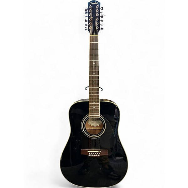 Used Fender DG16E-12 Black 12 String Acoustic Guitar
