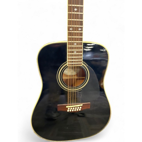 Used Fender DG16E-12 Black 12 String Acoustic Guitar
