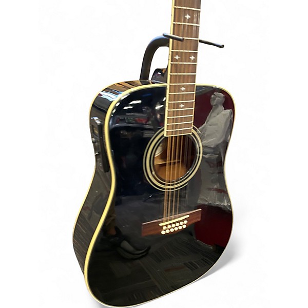 Used Fender DG16E-12 Black 12 String Acoustic Guitar