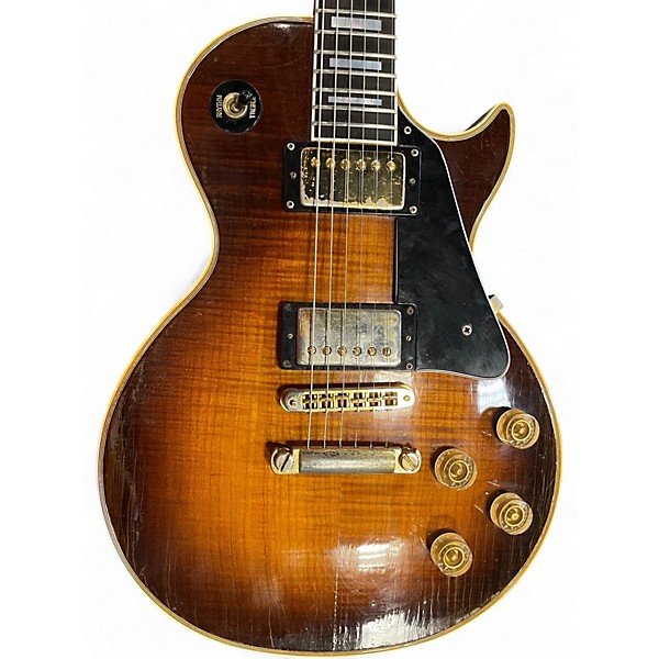 Vintage 1985 Gibson Les Paul Custom-Sunburst Flametop 2 Color Sunburst Solid Body Electric Guitar