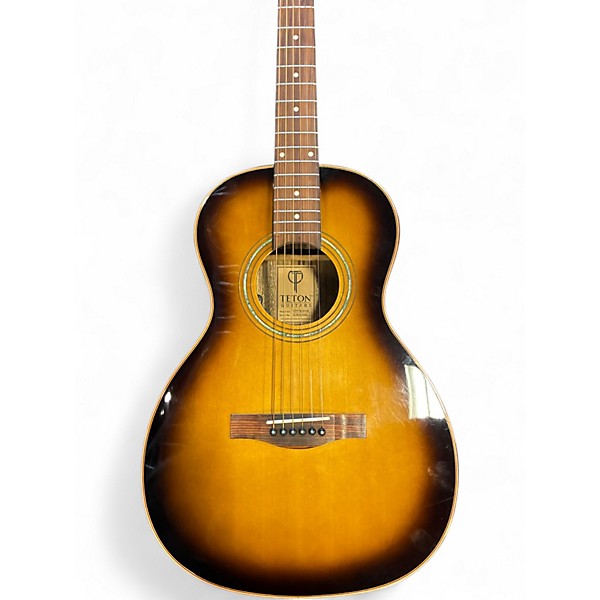 Used Teton STP180DVB Vintage Sunburst Acoustic Electric Guitar