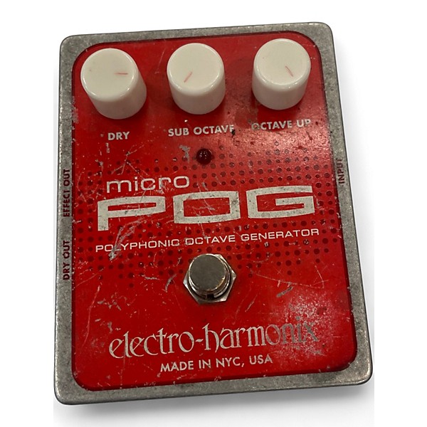 Used Electro-Harmonix Micro Pog Polyphonic Octave Generator Effect Pedal