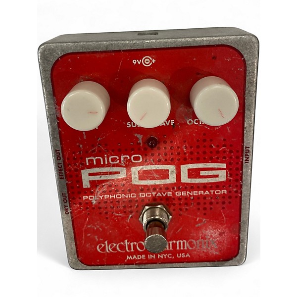 Used Electro-Harmonix Micro Pog Polyphonic Octave Generator Effect Pedal