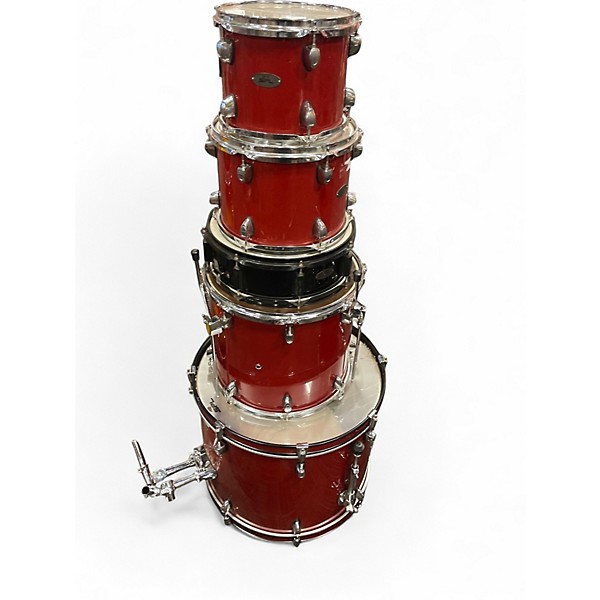 Used SPL 5 Piece UNITY II Red Drum Kit