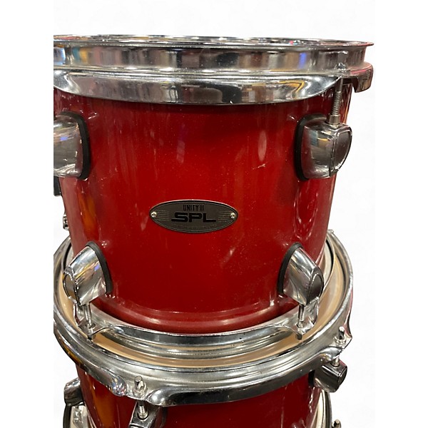 Used SPL 5 Piece UNITY II Red Drum Kit