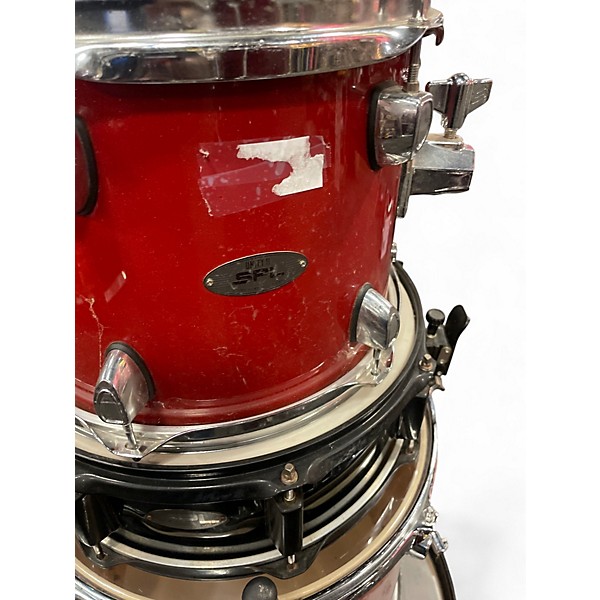 Used SPL 5 Piece UNITY II Red Drum Kit