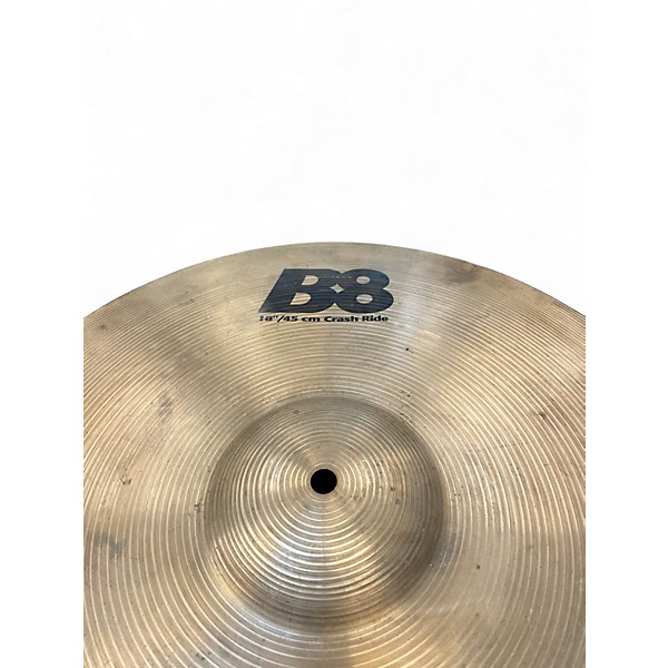 Used SABIAN 18in B8 Crash Ride Cymbal