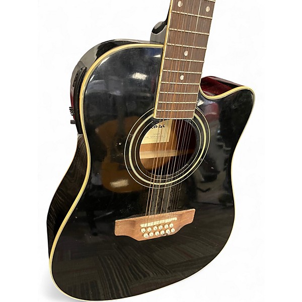 Used De Rosa GACE41 BLACK 12 String Acoustic Electric Guitar