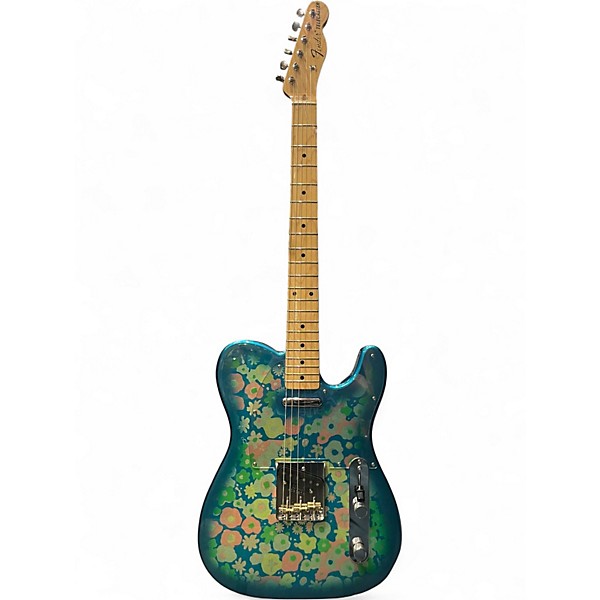 Used Fender Blue Flower Telecaster Blue Flower Solid Body Electric Guitar