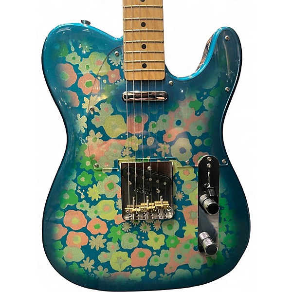 Used Fender Blue Flower Telecaster Blue Flower Solid Body Electric Guitar