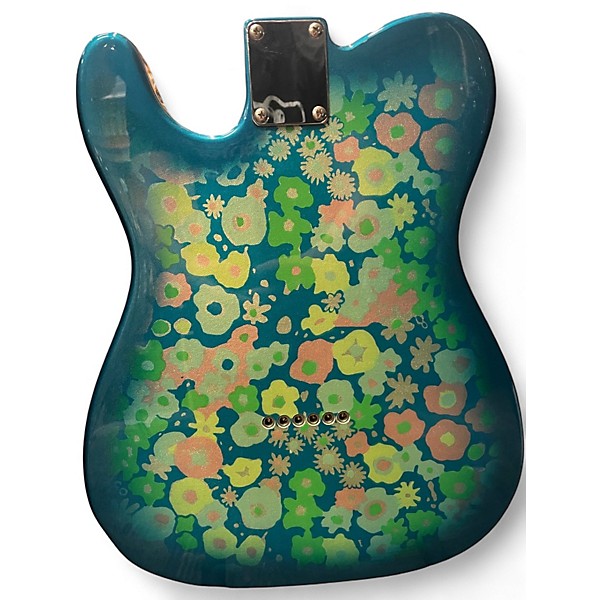 Used Fender Blue Flower Telecaster Blue Flower Solid Body Electric Guitar