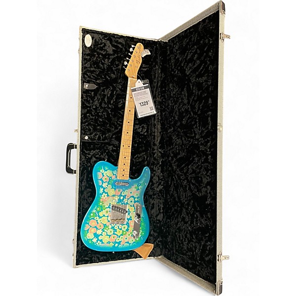 Used Fender Blue Flower Telecaster Blue Flower Solid Body Electric Guitar