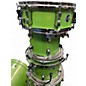 Used Ludwig 6 Piece Evolution Lime Sparkle Drum Kit