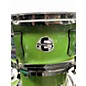 Used Ludwig 6 Piece Evolution Lime Sparkle Drum Kit