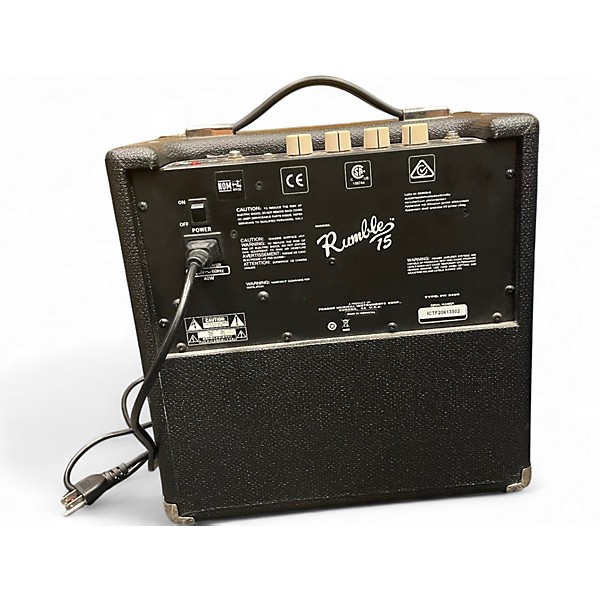 Used Fender Rumble 15 15W 1X8 Bass Combo Amp