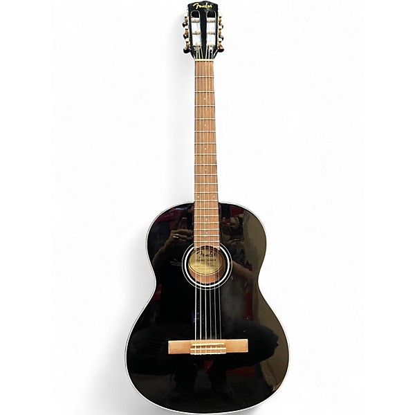 Used Fender CN-60S Black Classical Acoustic Guitar