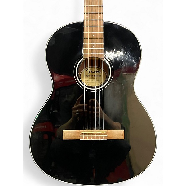 Used Fender CN-60S Black Classical Acoustic Guitar