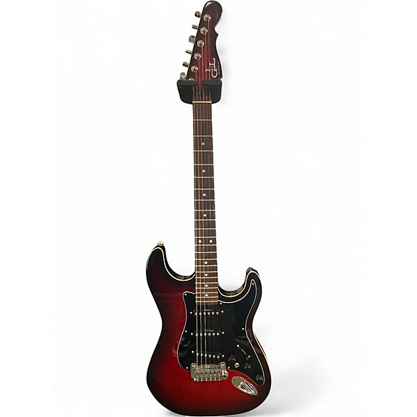 Used G&L S-500 Crimson Red Burst Solid Body Electric Guitar