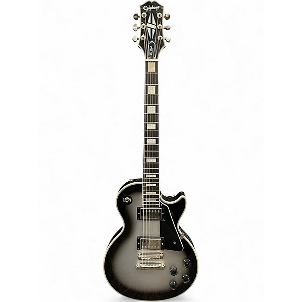 Used Epiphone Les Paul Custom SILVER BURST Solid Body Electric Guitar