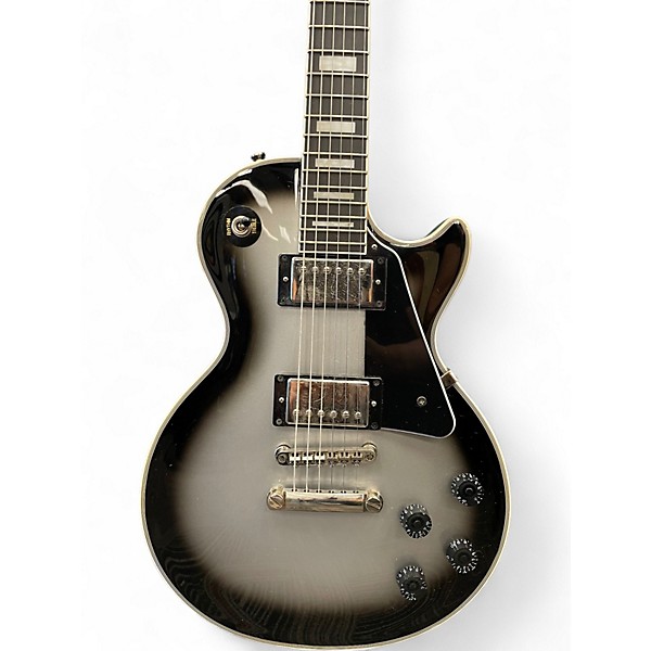Used Epiphone Les Paul Custom SILVER BURST Solid Body Electric Guitar