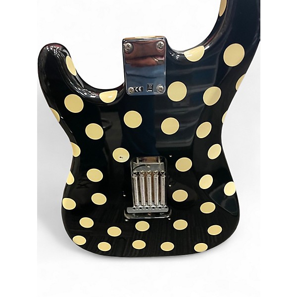 Used 2013 Fender Artist Series Buddy Guy Polka Dot Stratocaster Black Solid Body Electric Guitar
